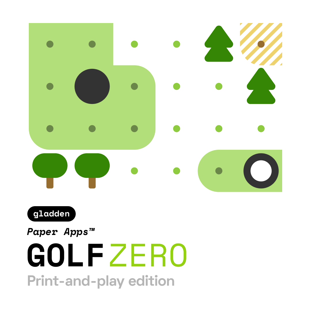 Paper Apps™ GOLF ZERO (PDF Version) – Gladden Design