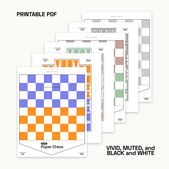 Paper Chess Printable PDF – Gladden Design